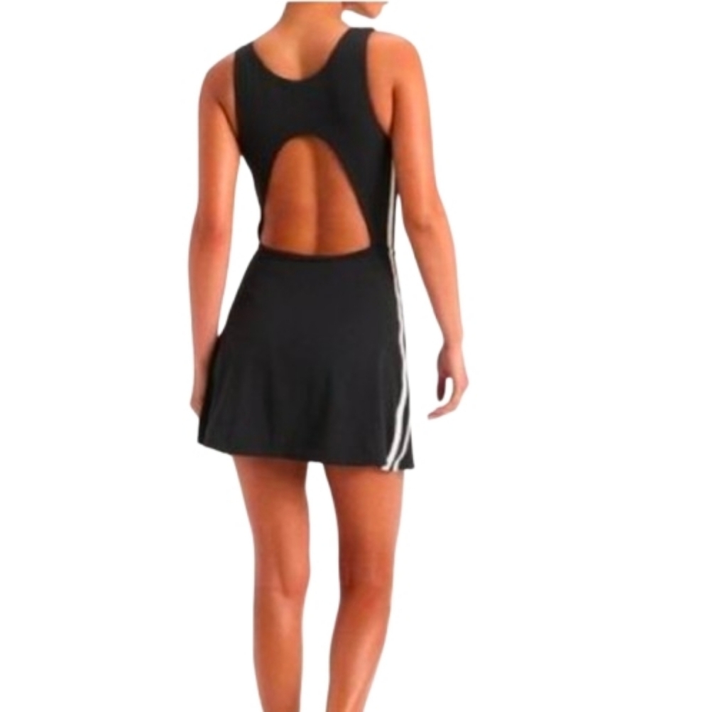 NWoT JoyLab Black Athletic Dress Skort with White Accents XL Open Back